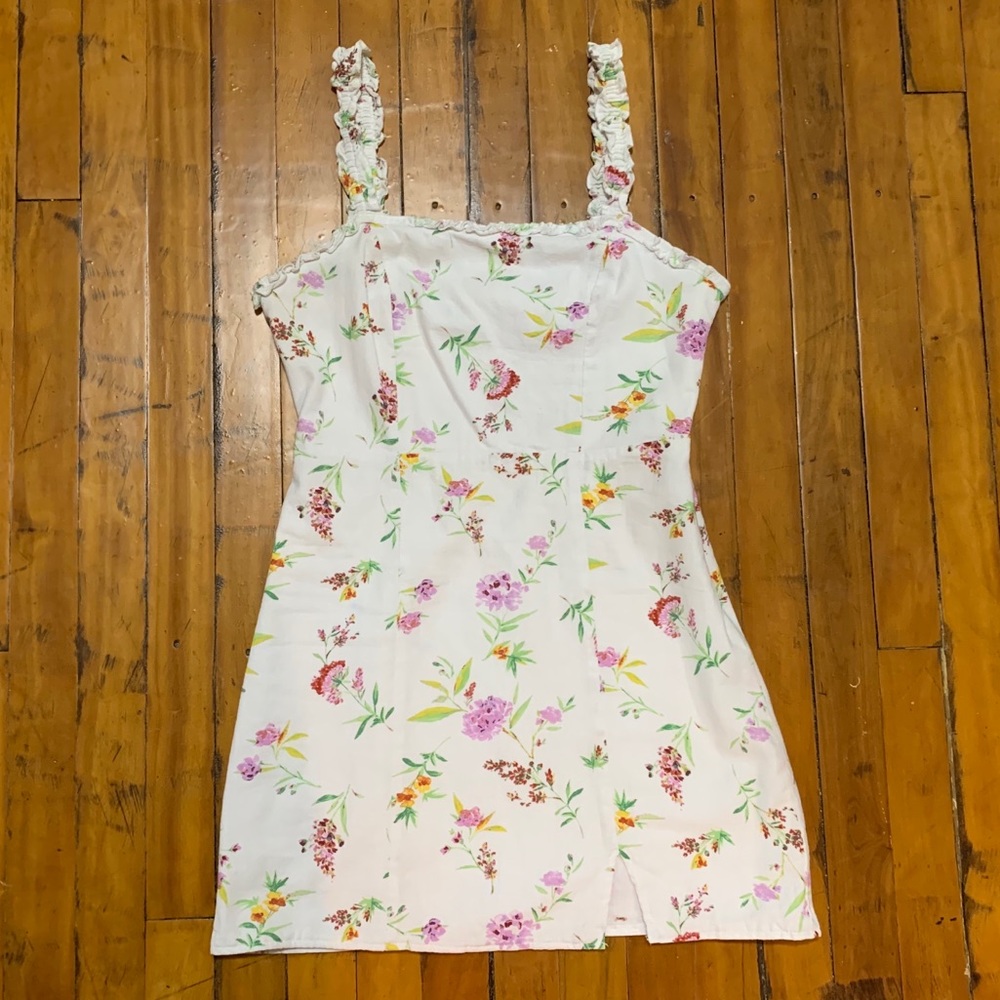 PacSun LA Hearts Floral Slit Shift Ruffle Flower